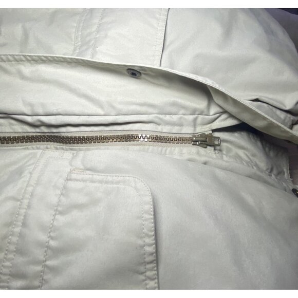Eddie Bauer Mens Goosedown Coat / Parka Beige Size S Warm Cozy Winter *NO HOOD* - Picture 9 of 11